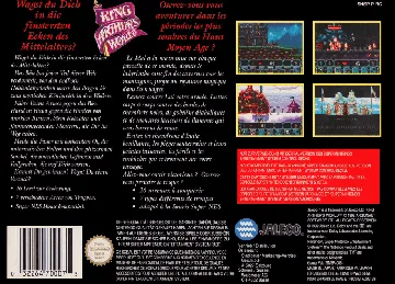 King Arthur's World (Europe) box cover back